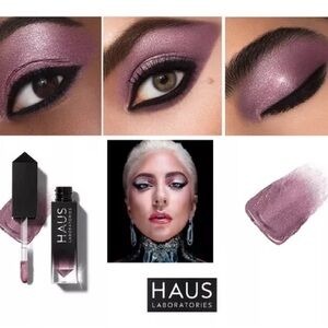 Haus Labs Glam Attack Metallic Liquid Eyeshadow - Rose B*tch (pink) NIB